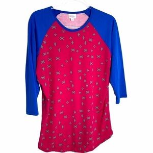 Colourful and stretchy  baseball T